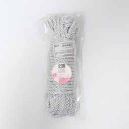 Шнур витой, d=5 мм, 10±1 м, цвет серебряный