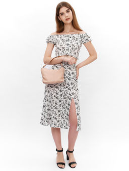 LACCOMA сумка НИ6661-розовый натуральная кожа хлопок фото 5