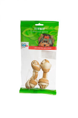 Кость узловая №2 (2шт)с мясом курицы - мягкая упаковка (003237)