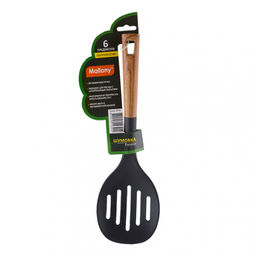 Шумовка из нейлона FORESTA,34*10,5см пласт. ручка/дизайн под дерево арт. 006462