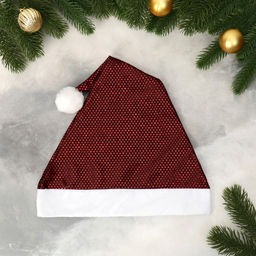 Колпак новогодний Сияние 29х35 см, бордо - Зимнее волшебство фото 3