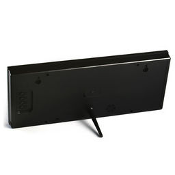 Часы электронные настенные "Соломон", с будильником, 15 х 36 см, зеленые цифры