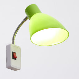 Бра в розетку «Классика» 1×10 Вт Е27 зеленый 10×14.5×25 см