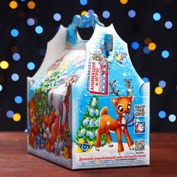 Цена за 5 шт. Подарочная коробка Праздник у зверят , ларец 20 х 12 х 17 см - Simaland фото 4