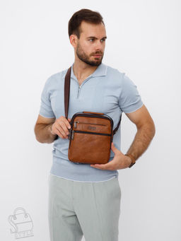 Сумка мужская 3105-2 brown Jeep - S-style фото 7