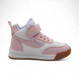 Кроссовки высокие демисезонные А7771-13 бело розовые - BONCY фото 2