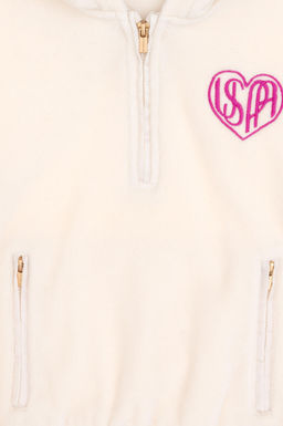 Кремовый свитшот для девочки Неожиданная скидка в корзине - U.s. polo assn фото 6