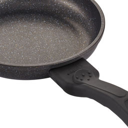 1582 GIPFEL Сковорода ZENIT 20x4,2см из литого алюминия с двуслойным мраморным антипригарным покрытием Teflon Marble, c индукционным дном, с бакелитовой ручкой с покрытием Soft-touch. Толщина: 2,0/5,0мм  фото 6