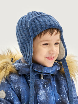 Шапка 11з51326 синий меланж