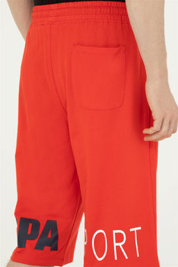 Мужские красные вязаные шорты - U.s. polo assn фото 7