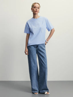 Футболка со стразами / Zarina  фото 2