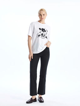 Crop Flare Kad?n Jean Pantolon