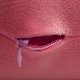 Подушка Этель Кошка розовая 48х38см, велюр, 100% п/э  фото 4