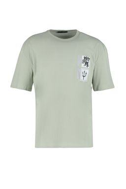 TRENDYOL MAN Lacivert Oversize/Genis Kesim K?sa Kollu Sanat Bask?l? 100% Pamuklu T-Shirt TMNSS21TS3559 - Trendyolmilla фото 21