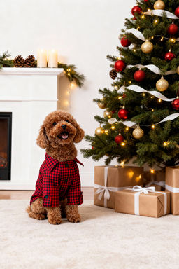 Pet Ekose Desenli Kopek Gomlegi/K?yafeti TPHAW26KF00002