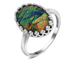 Кольцо, опал рек., СПН4064