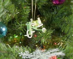 Елочная игрушка - Детский велосипед с багажником 6017 SnowMan