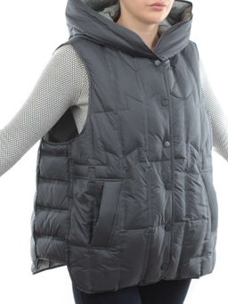 25-188 DK. GRAY Жилет утепленный женский (пух)