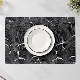 Набор салфеток сервировочных Мираж, 4 шт, 3045 см, цвет чёрный - Simaland фото 3