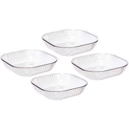 Цена за 2 шт. Салатник пластиковый "Terra" в наборе 4шт 14,5*4см