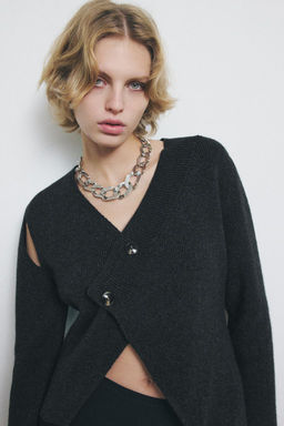 CUT-OUT WOOL JACKET