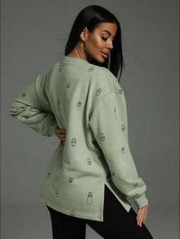 Зара свитшот женский (голубой), футер трехнитка - Lovetex фото 16