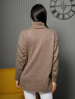 Водолазка удлиненная w-02-037 с шерстью 20% - Esenia фото 4