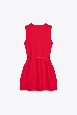 BELTED MINI KNIT DRESS - Zara фото 6