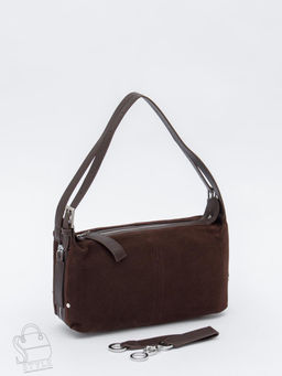 Сумка женская кожаная 6148QF d.coffee  Polina&Eiterou