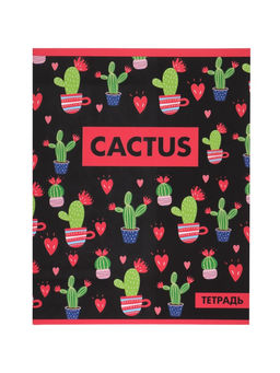 Набор тетрадей 36 листов в клетку, Calligrata «Кактус», 5 штук