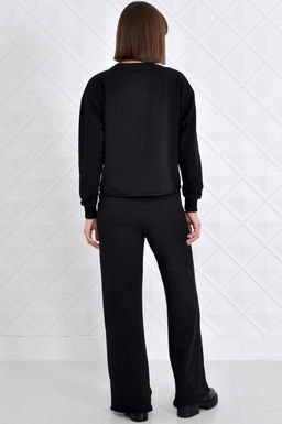 Арт. 2352 Костюм с брюками женский 42-50 (5 шт) Цвет:верх-черный,низ-черный - Калинка фото 8