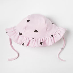 Панамка «Крошка Я. Сердечки», размер 44, розовая