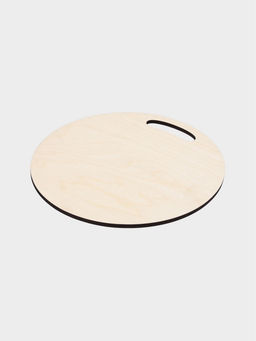 Доска разделочная сувенирная Дарим Красиво «Символ года. С новым годом», d=25.5 см, дерево, разноцветная