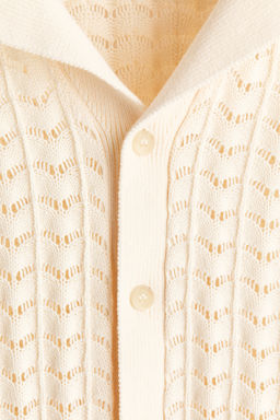 Camisa resort en punto pointelle Relaxed Fit - H&m фото 6