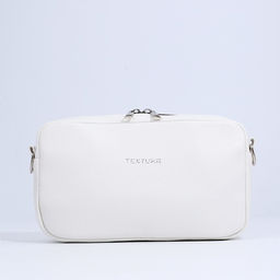 Сумка женская через плечо TEXTURA, маленький размер, цвет белый