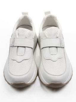 03-A238-2 WHITE Кроссовки женские (натуральная кожа)