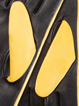 Перчатки женские ш/п F-IS0065 lemon/black - Eleganzza фото 3