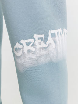 Брюки для мальчиков в пыльно-синем оттенке с печатью - Mark formelle фото 6