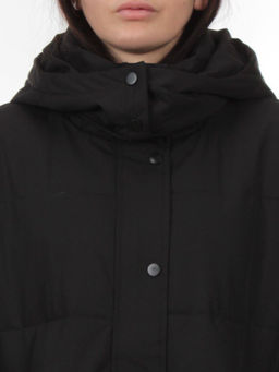S24-268 BLACK Куртка демисезонная женская (100 гр. холлофайбер) - Fashion фото 4