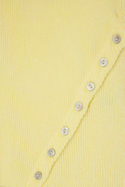 Sar? Bisiklet Yaka Asimetrik Dugme Detayl? Fitted Triko Ince Bluz TWOSS26BZ00285 - Trendyolmilla фото 3