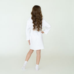 Халат детский вафельный белый 914 (152, 80)