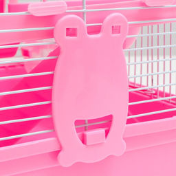 Клетка для грызунов Пижон, двухэтажная с наполнением 31 х 24 х 29 см, розовая  фото 5