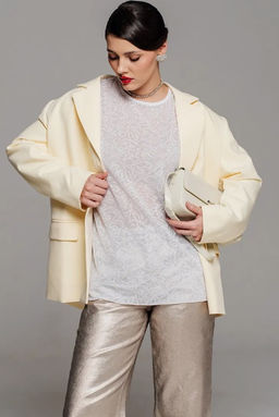 Футболка полупрозрачная паутинка оверсайз - Sahar art lab фото 7