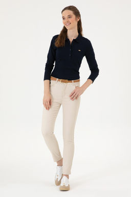 Kad_n Lacivert Basic Sweatshirt Sepette S_rpriz _ndirim - U.s. polo assn фото 4