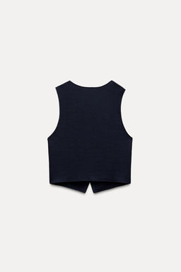 STRETCH KNIT VEST TOP - Zara фото 22