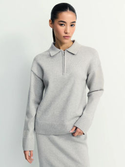 Джемпер поло с молнией / Zarina