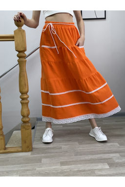 70% лен+30% хлопок ЯРУСНАЯ юбка - Новый лен фото 2