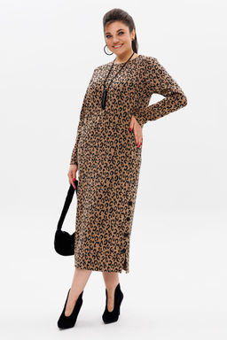 Платье ANELLI 1498 цейлонский леопард  фото 8