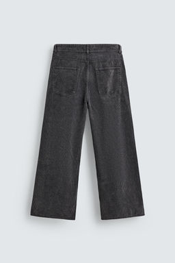 PANTAL?N RELAXED FIT PANA / Gris oscuro - Zara фото 8