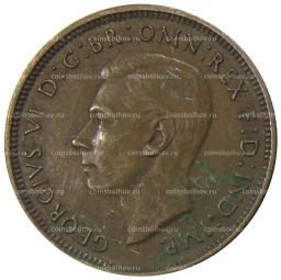 1/2 пенни 1938 года Австралия